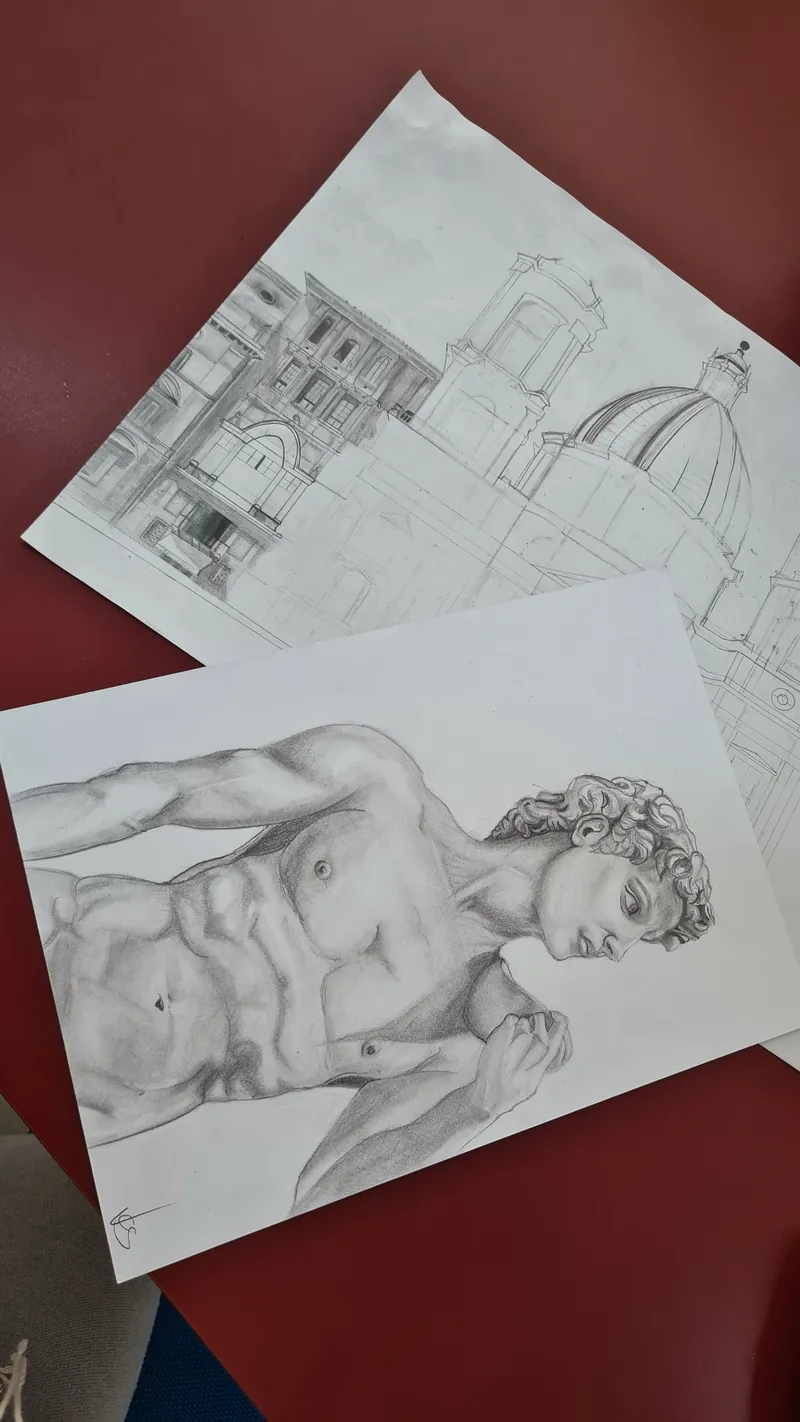 Pencil studies from class